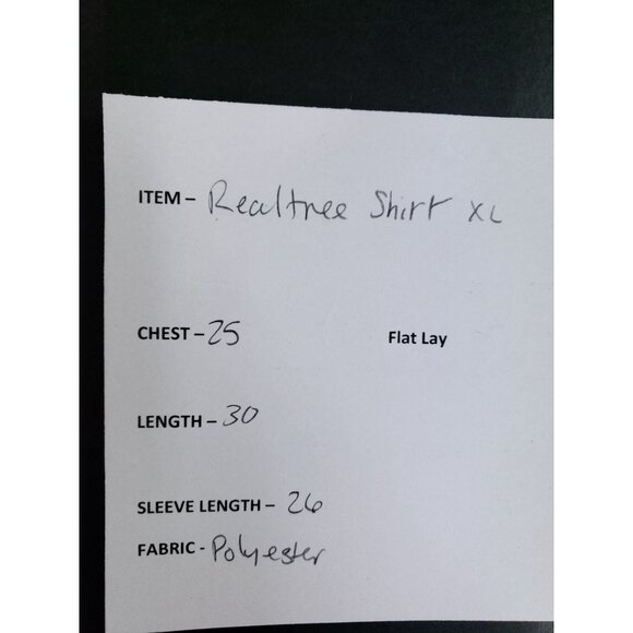 Realtree Long Sleeve Camouflage Shirt Men XL 46-48 Polyester Spandex Blend - Picture 7 of 7